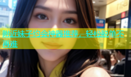 附近妹子约会神器推荐，轻松脱单不再难