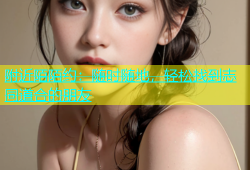 附近陌陌约：随时随地，轻松找到志同道合的朋友