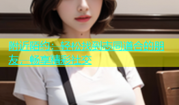 附近陌约：轻松找到志同道合的朋友，畅享精彩社交