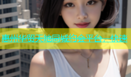 惠州华贸天地同城约会平台，快速