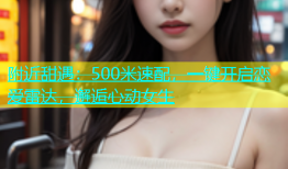 附近甜遇：500米速配，一键开启恋爱雷达，邂逅心动女生