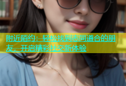 附近陌约：轻松找到志同道合的朋友，开启精彩社交新体验