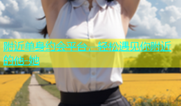 附近单身约会平台，轻松遇见你附近的他-她