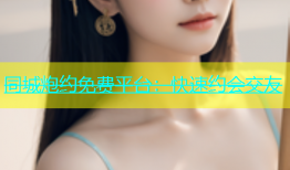同城炮约免费平台：快速约会交友