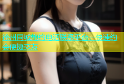 徐州同城炮约电话联系平台，快速约会便捷交友