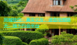 同城快约：真实交友，语音视频聊天，线下约会平台