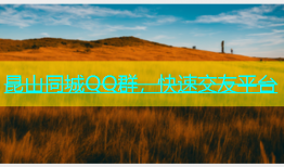 昆山同城QQ群，快速交友平台