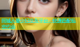 同城人妻少妇交友平台，快速匹配私密约会