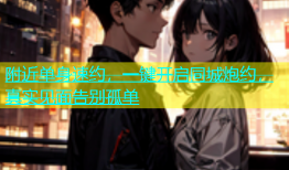 附近单身速约，一键开启同城炮约，真实见面告别孤单